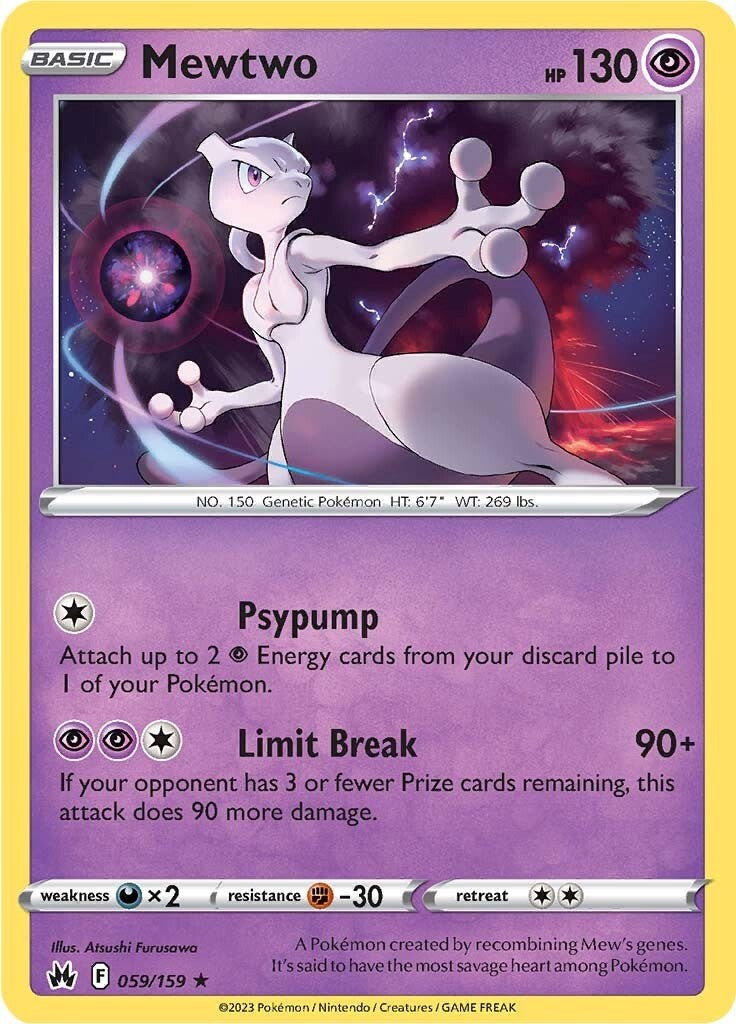 Mewtwo (059/159) [Sword & Shield: Crown Zenith] Pokémon