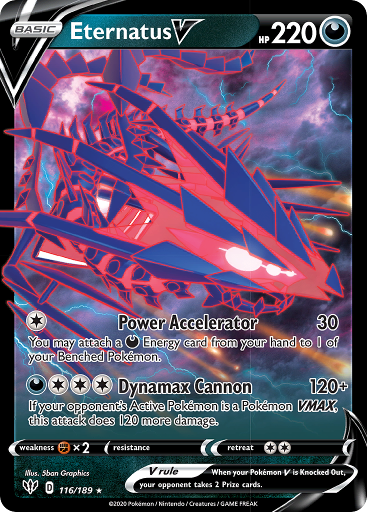 Eternatus V (116/189) [Sword & Shield: Darkness Ablaze] Pokémon