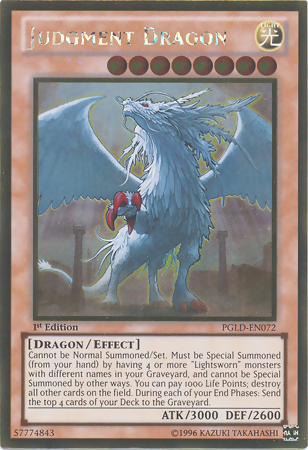 Judgment Dragon [PGLD-EN072] Gold Rare Yu-Gi-Oh!