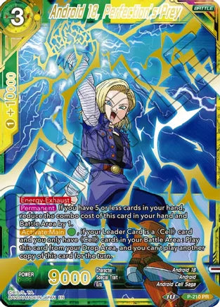 Android 18, Perfection's Prey (Gold Stamped) (P-210) [Mythic Booster] Dragon Ball Super