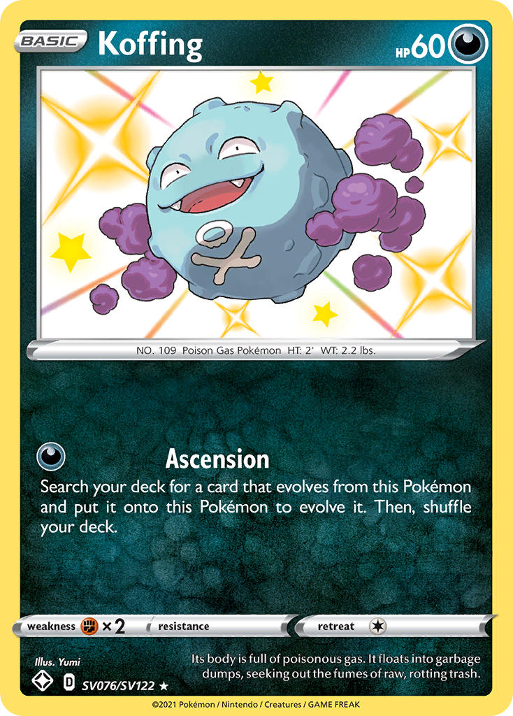 Koffing (SV076/SV122) [Sword & Shield: Shining Fates] Pokémon