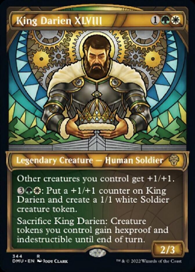 King Darien XLVIII (Showcase Textured) [Dominaria United] Magic: The Gathering