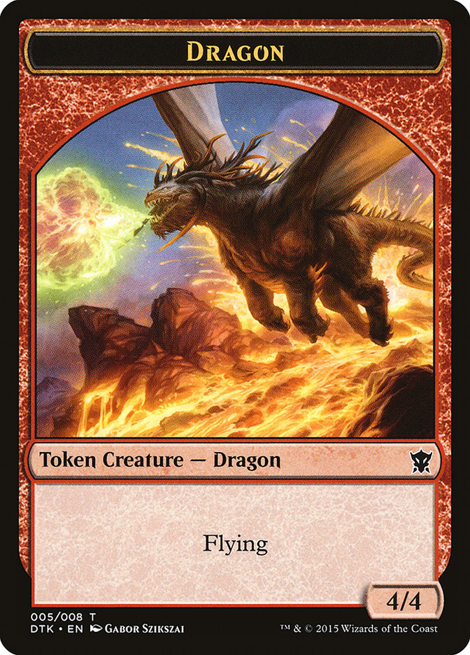 Dragon Token [Dragons of Tarkir Tokens] Magic: The Gathering