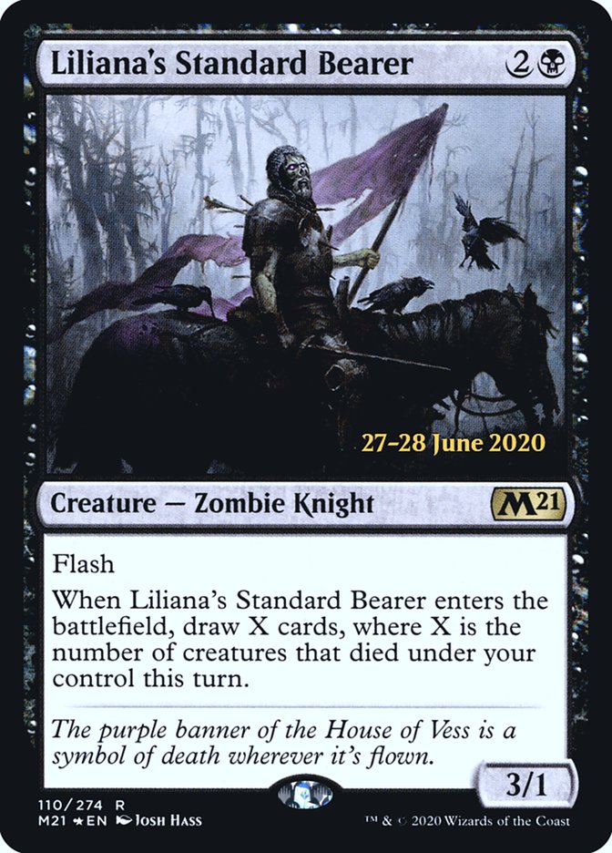 Liliana's Standard Bearer [Core Set 2021 Prerelease Promos] Magic: The Gathering