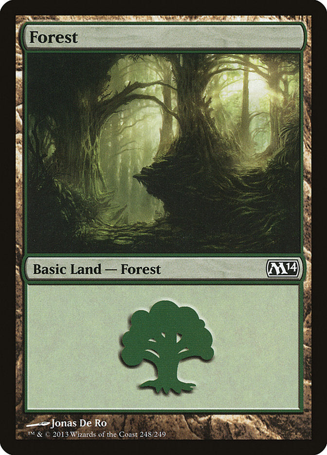 Forest (248) [Magic 2014] Magic: The Gathering