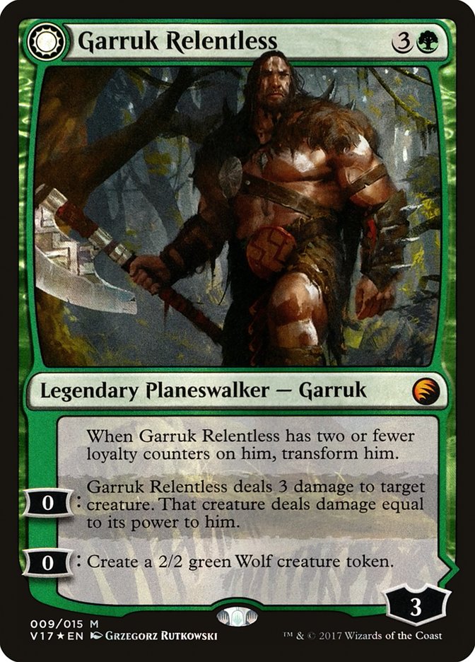 Garruk Relentless // Garruk, the Veil-Cursed [From the Vault: Transform] Magic: The Gathering