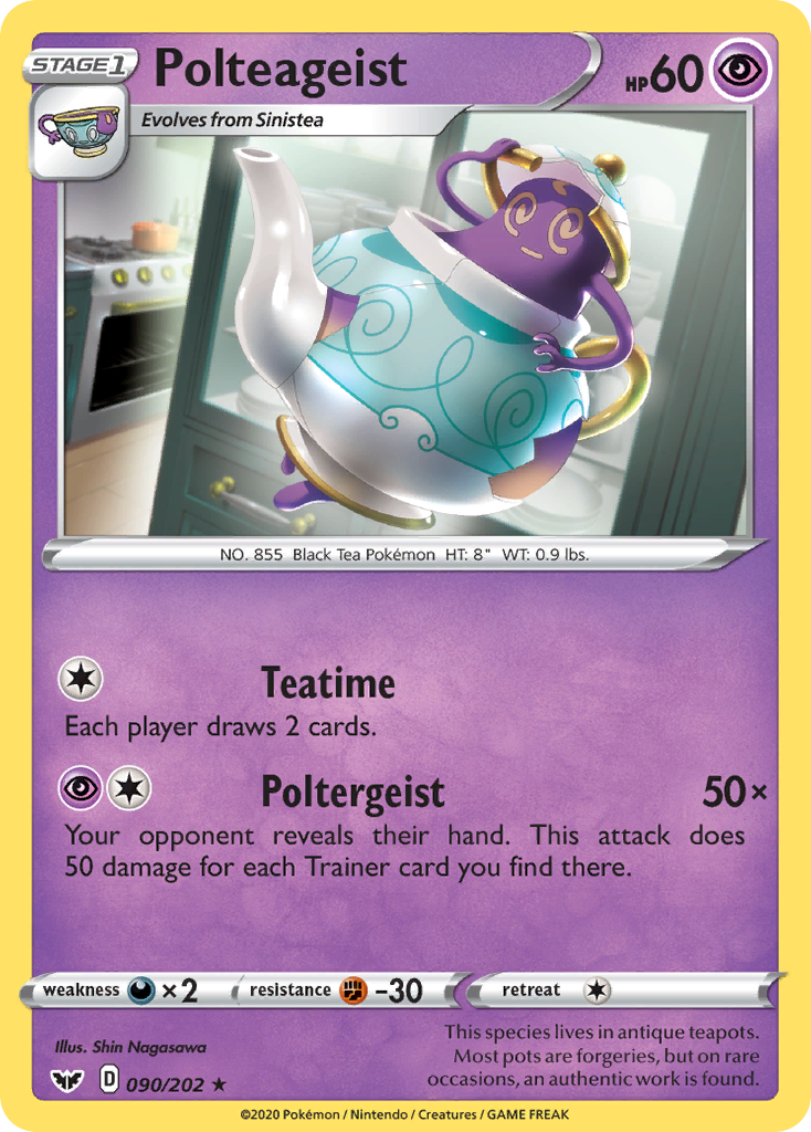 Polteageist (090/202) [Sword & Shield: Base Set] Pokémon