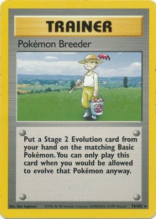 Pokemon Breeder (76/102) [Base Set Unlimited] Pokémon