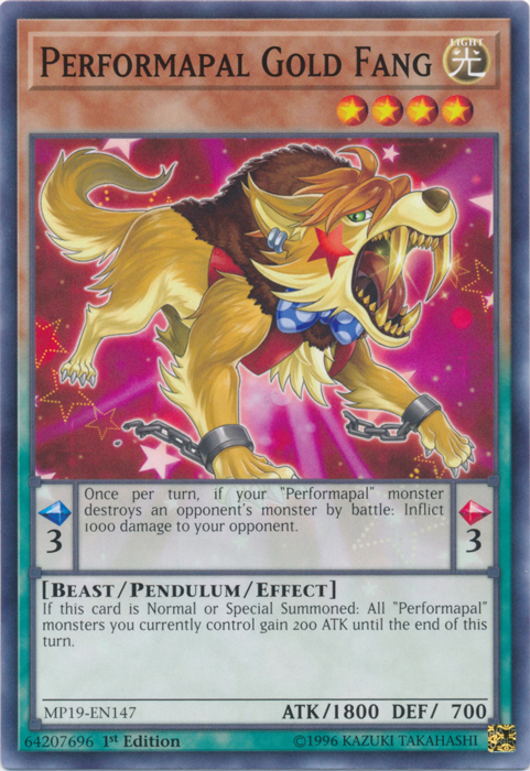 Performapal Gold Fang [MP19-EN147] Common Yu-Gi-Oh!