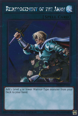 Reinforcement of the Army [NKRT-EN026] Platinum Rare Yu-Gi-Oh!