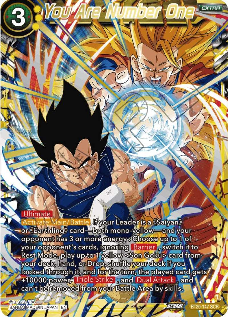 You Are Number One (Alternate Art) (BT20-147) [Power Absorbed] Dragon Ball Super