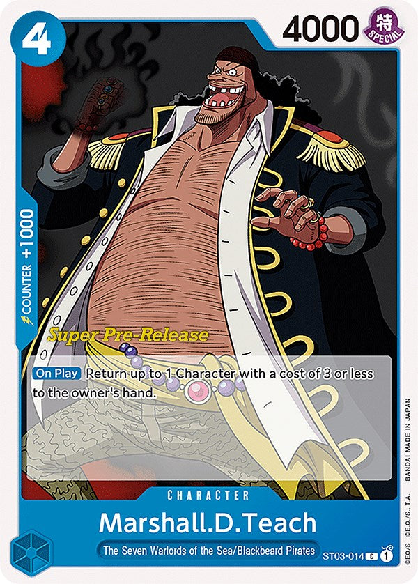 Marshall.D.Teach [Super Pre-Release Starter Deck: The Seven Warlords of the Sea] Bandai