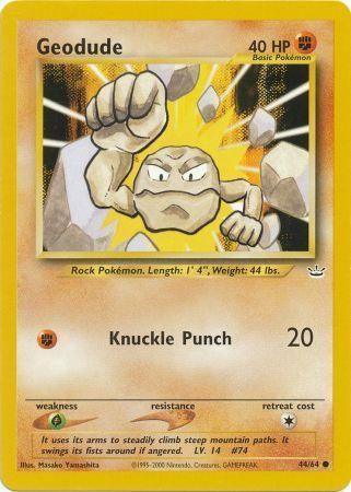 Geodude (44/64) [Neo Revelation Unlimited] Pokémon