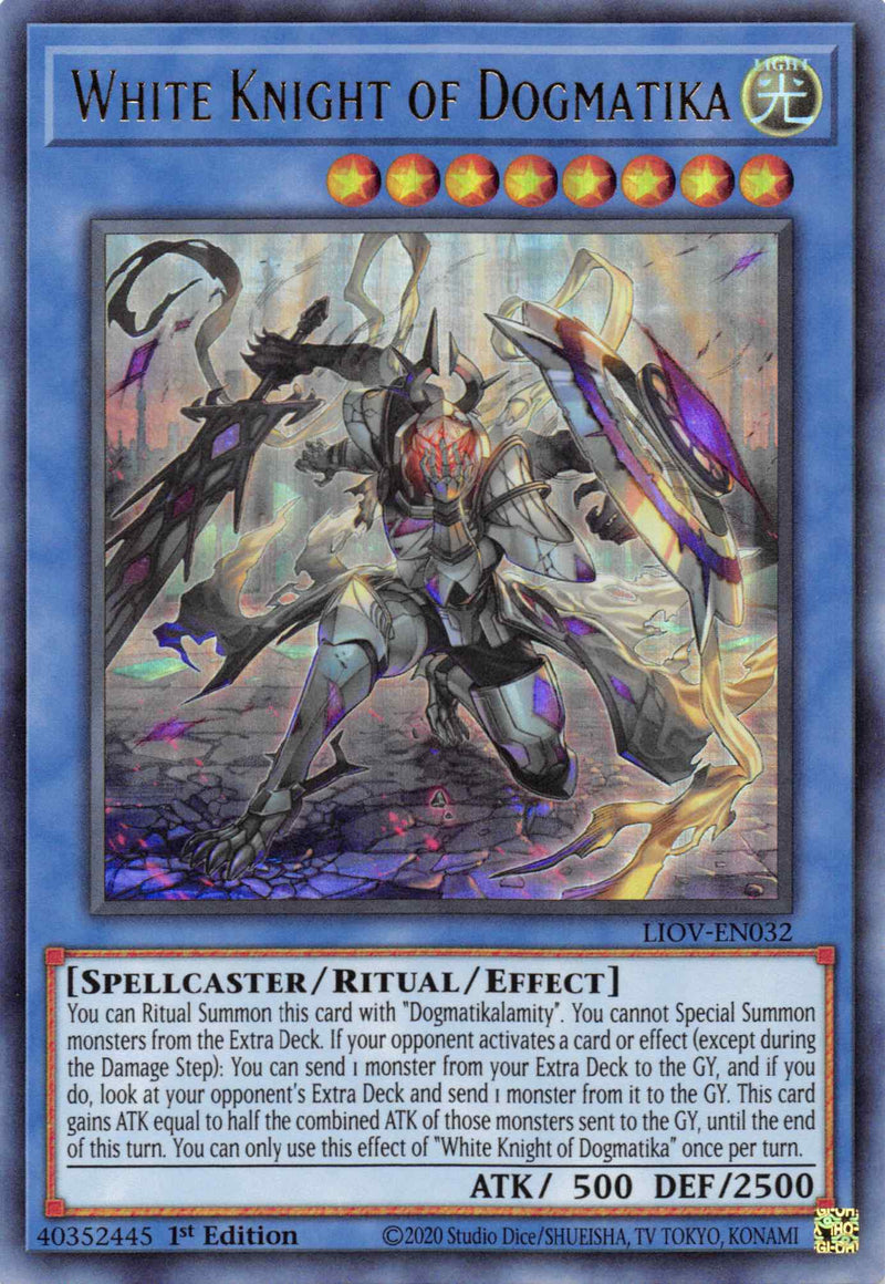 White Knight of Dogmatika [LIOV-EN032] Ultra Rare Yu-Gi-Oh!