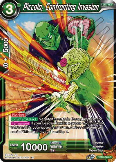 Piccolo, Confronting Invasion (BT15-076) [Saiyan Showdown] Dragon Ball Super