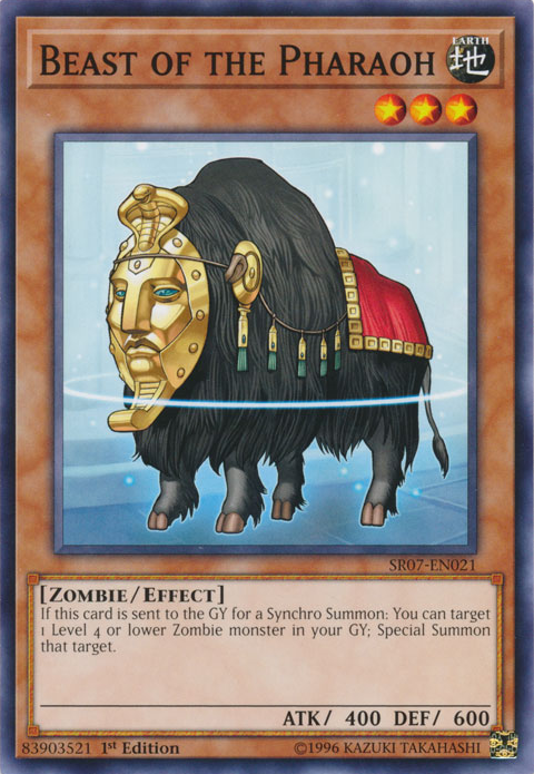 Beast of the Pharaoh [SR07-EN021] Common Yu-Gi-Oh!