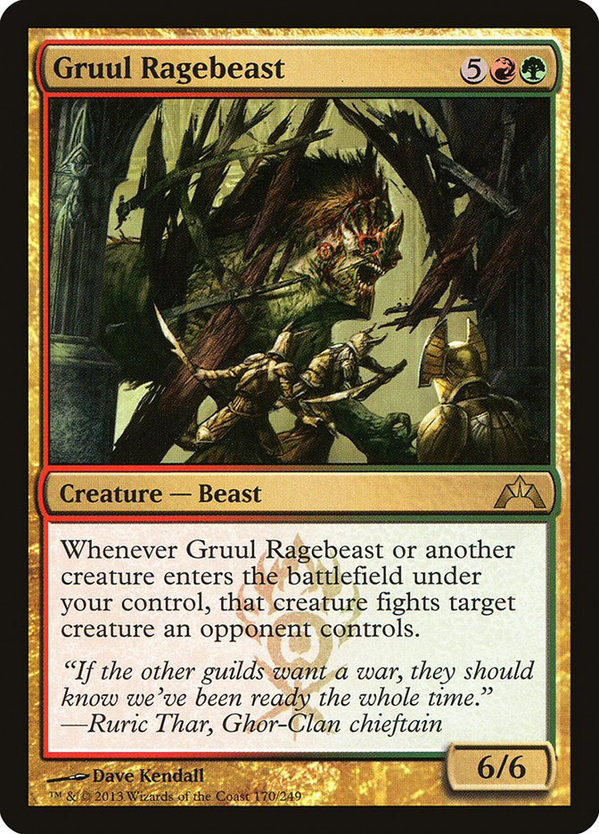 Gruul Ragebeast [Gatecrash] Magic: The Gathering