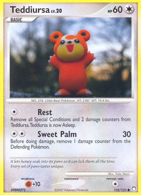 Teddiursa (105/123) [Diamond & Pearl: Mysterious Treasures] Pokémon