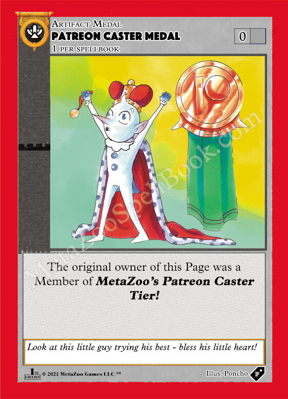 Patreon Caster Medal [Medals] Metazoo