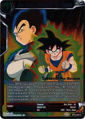 Son Goku, Prepping for Fusion (BT6-005_PR) [Destroyer Kings Prerelease Promos] Dragon Ball Super