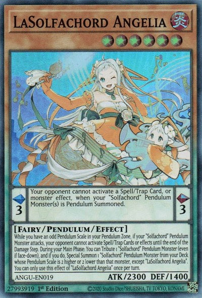 LaSolfachord Angelia (Super Rare) [ANGU-EN019] Super Rare Yu-Gi-Oh!