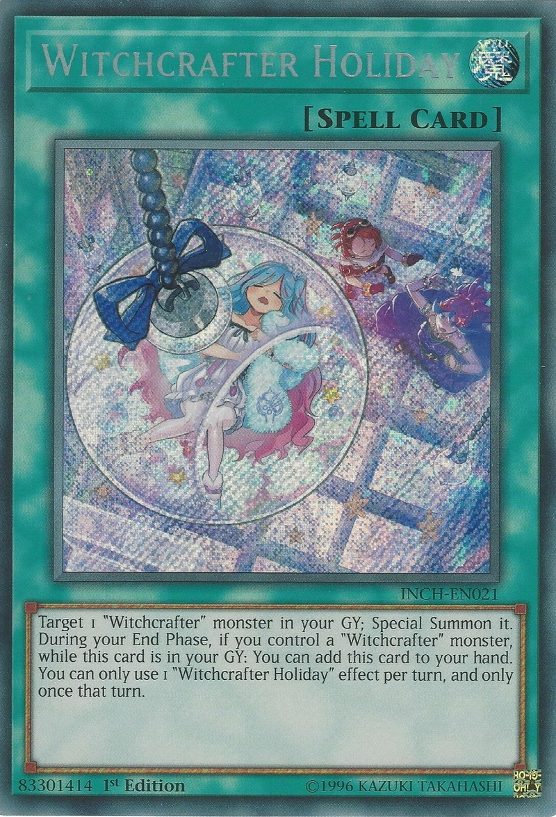 Witchcrafter Holiday [INCH-EN021] Secret Rare Yu-Gi-Oh!