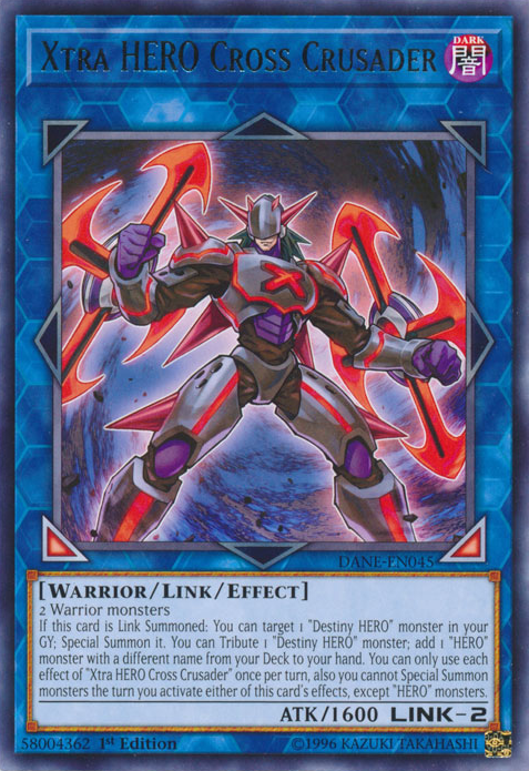 Xtra HERO Cross Crusader [DANE-EN045] Rare Yu-Gi-Oh!