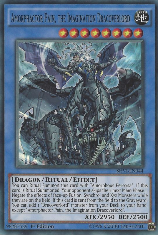 Amorphactor Pain, the Imagination Dracoverlord [SHVI-EN044] Super Rare Yu-Gi-Oh!