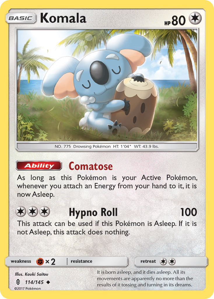 Komala (114/145) [Sun & Moon: Guardians Rising] Pokémon