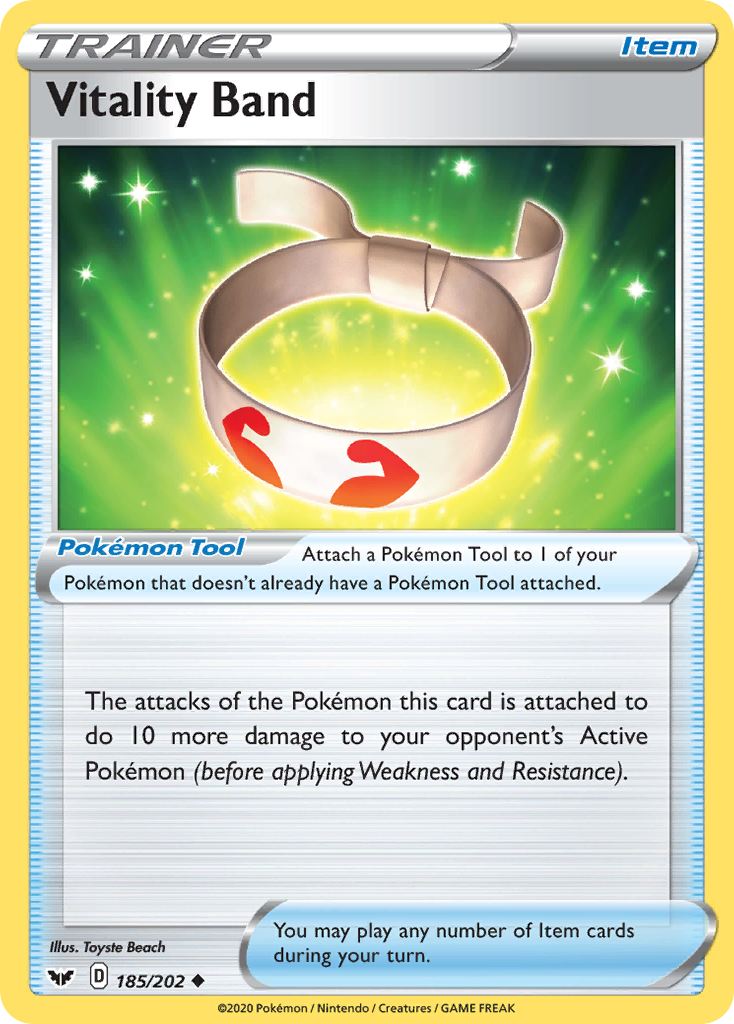 Vitality Band (185/202) [Sword & Shield: Base Set] Pokémon