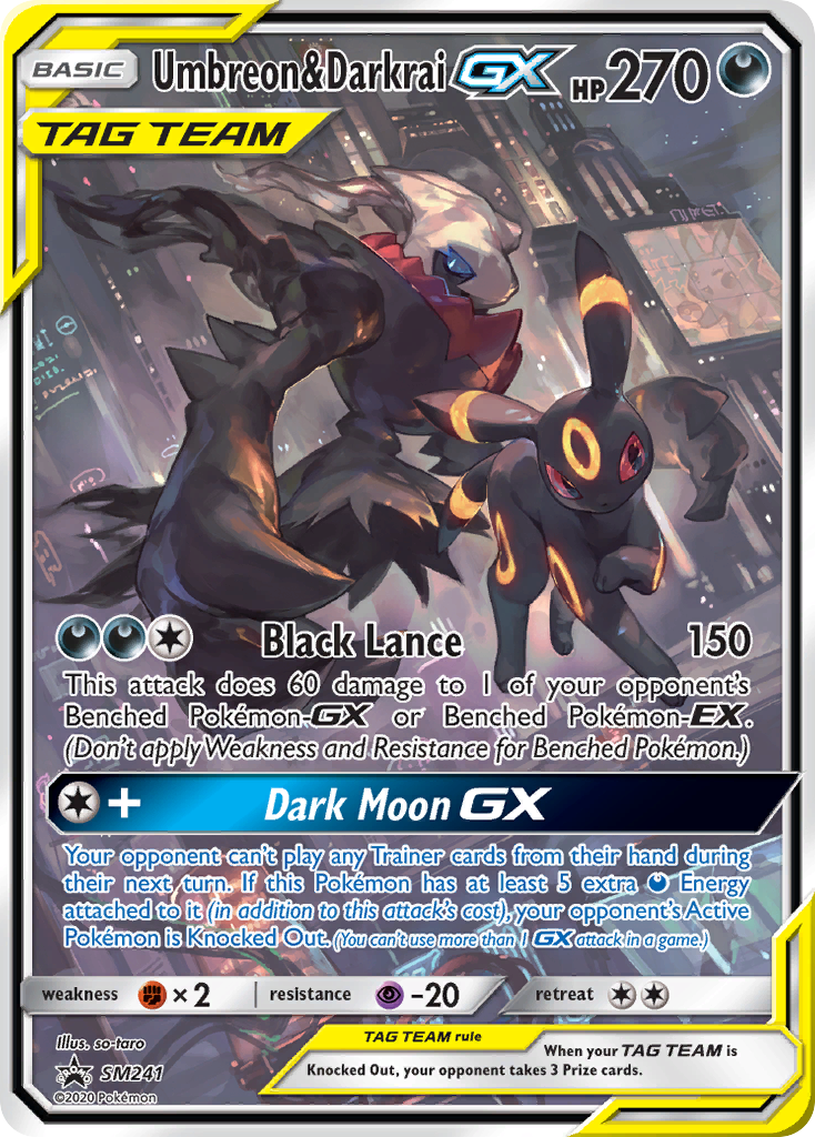 Umbreon & Darkrai GX (SM241) (Jumbo Card) [Sun & Moon: Black Star Promos] Pokémon