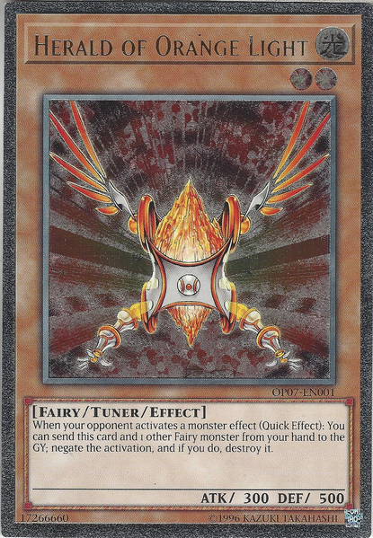 Herald of Orange Light [OP07-EN001] Ultimate Rare Yu-Gi-Oh!