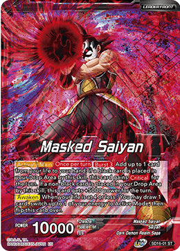 Masked Saiyan // SS3 Bardock, Reborn from Darkness (Starter Deck Exclusive) (SD16-01) [Cross Spirits] Dragon Ball Super