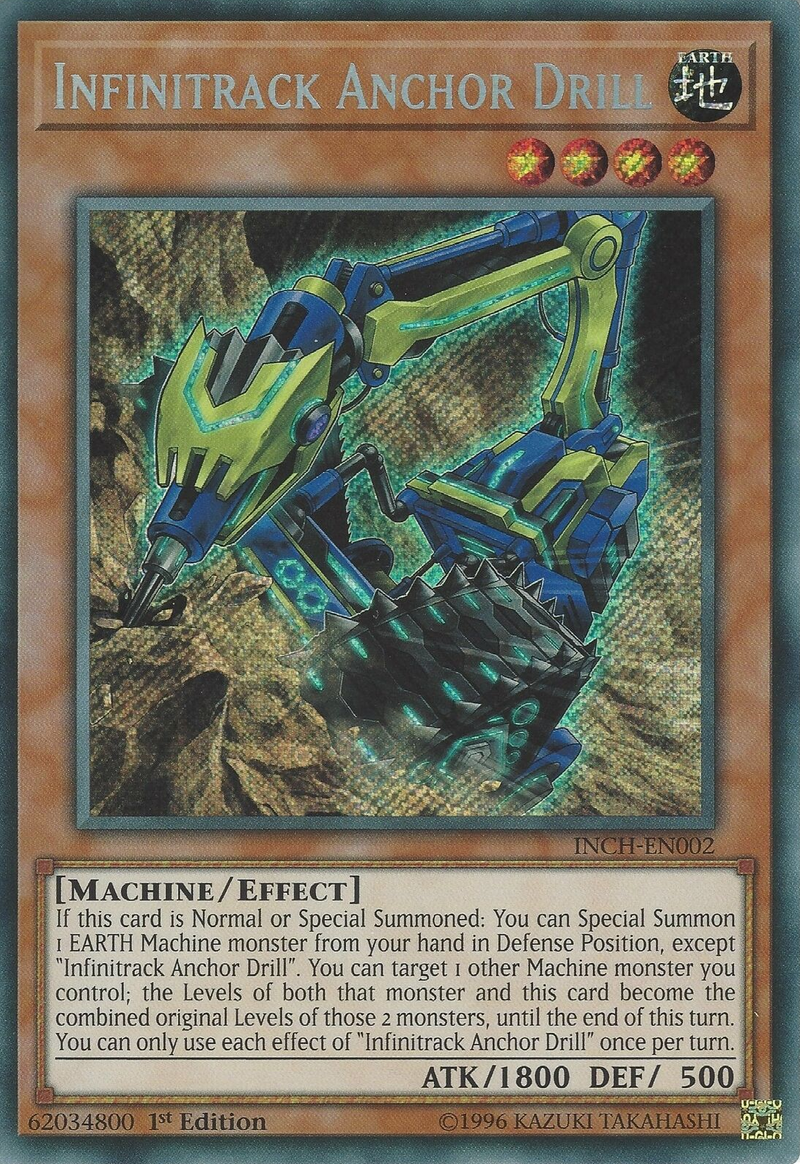 Infinitrack Anchor Drill [INCH-EN002] Secret Rare Yu-Gi-Oh!