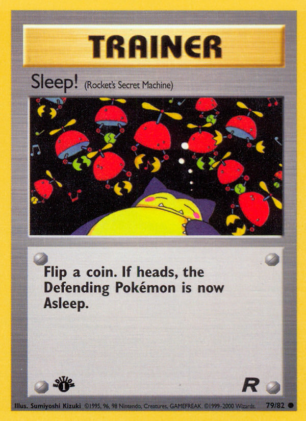 Sleep! (79/82) [Team Rocket 1st Edition] Pokémon