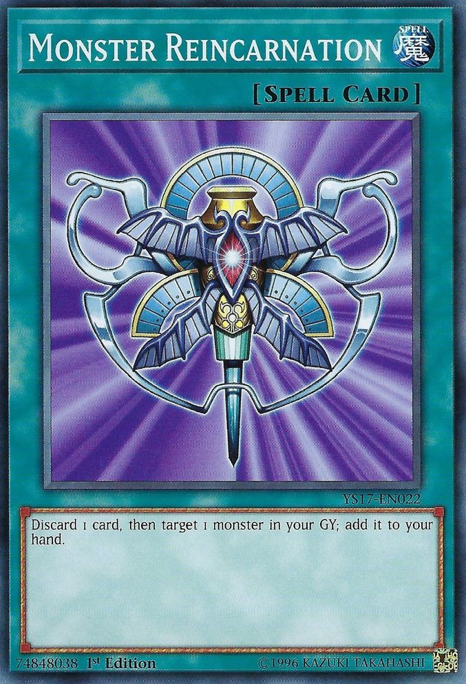 Monster Reincarnation [YS17-EN022] Common Yu-Gi-Oh!