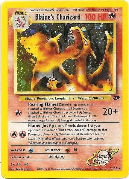 Blaine's Charizard (2/132) [Gym Challenge Unlimited] Pokémon