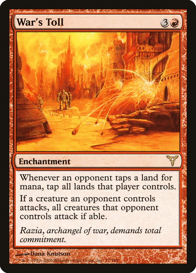 War's Toll [Dissension] Magic: The Gathering