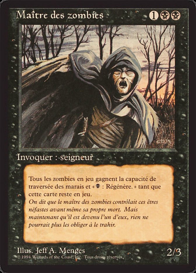 Zombie Master [Foreign Black Border] Magic: The Gathering