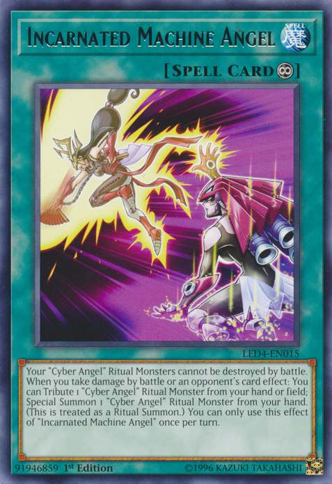 Incarnated Machine Angel [LED4-EN015] Rare Yu-Gi-Oh!