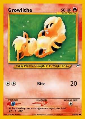 Growlithe (68/105) [Neo Destiny Unlimited] Pokémon