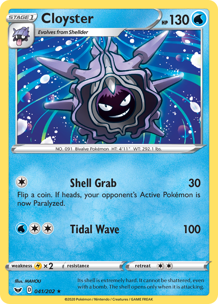 Cloyster (041/202) [Sword & Shield: Base Set] Pokémon