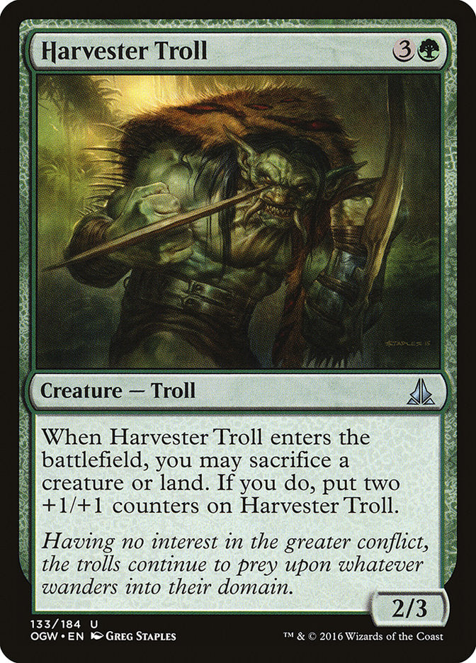 Harvester Troll [Oath of the Gatewatch] Magic: The Gathering