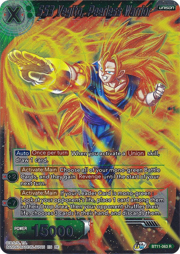 SS3 Vegito, Peerless Warrior (BT11-063) [Ultimate Deck 2022] Dragon Ball Super
