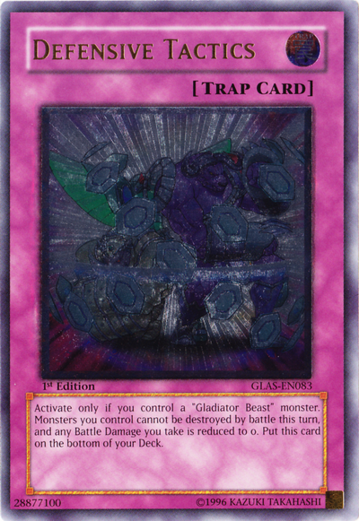 Defensive Tactics [GLAS-EN083] Ultimate Rare Yu-Gi-Oh!