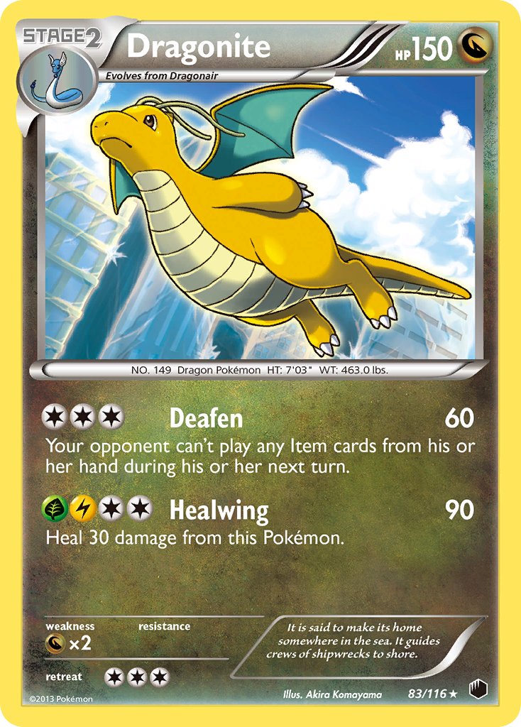 Dragonite (83/116) (Cosmos Holo) (Blister Exclusive) [Black & White: Plasma Freeze] Pokémon