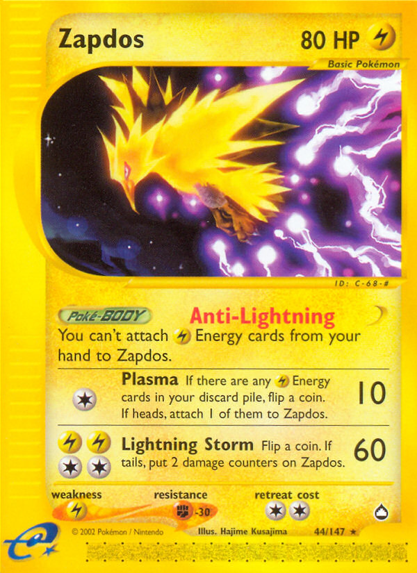 Zapdos (44/147) [Aquapolis] Pokémon