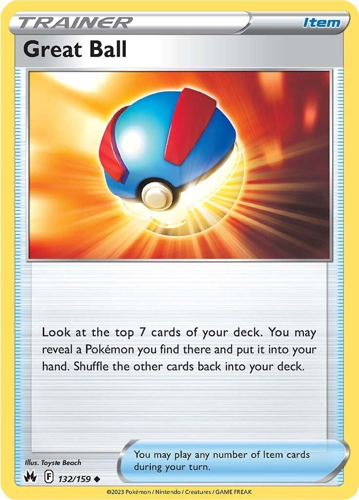 Great Ball (132/159) [Sword & Shield: Crown Zenith] Pokémon