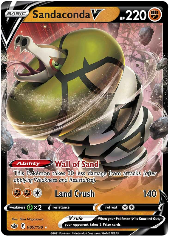 Sandaconda V (089/198) [Sword & Shield: Chilling Reign] Pokémon