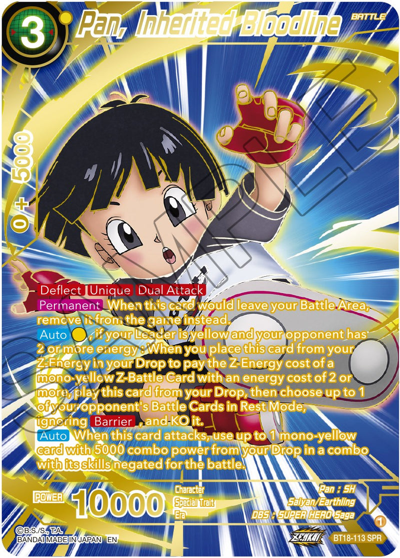 Pan, Inherited Bloodline (SPR) (BT18-109) [Dawn of the Z-Legends] Dragon Ball Super